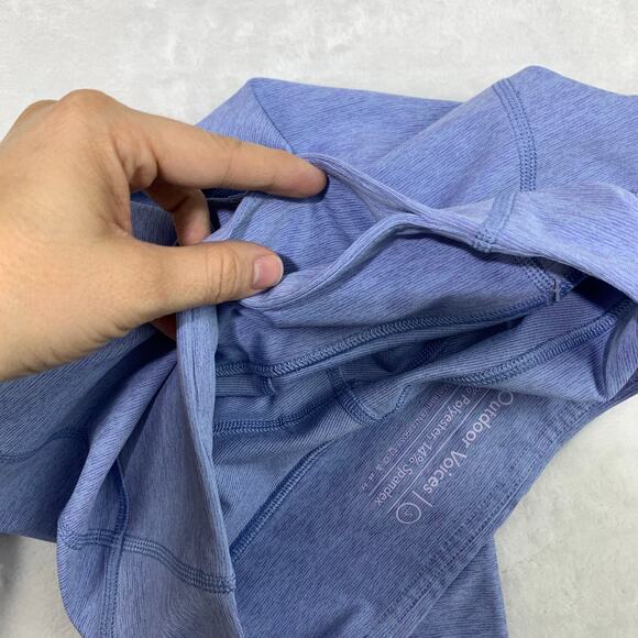 NWT Outdoor Voices 3/4 Warmup Leggings sz Small Lilac Blue Compression Active - Picture 7 of 9